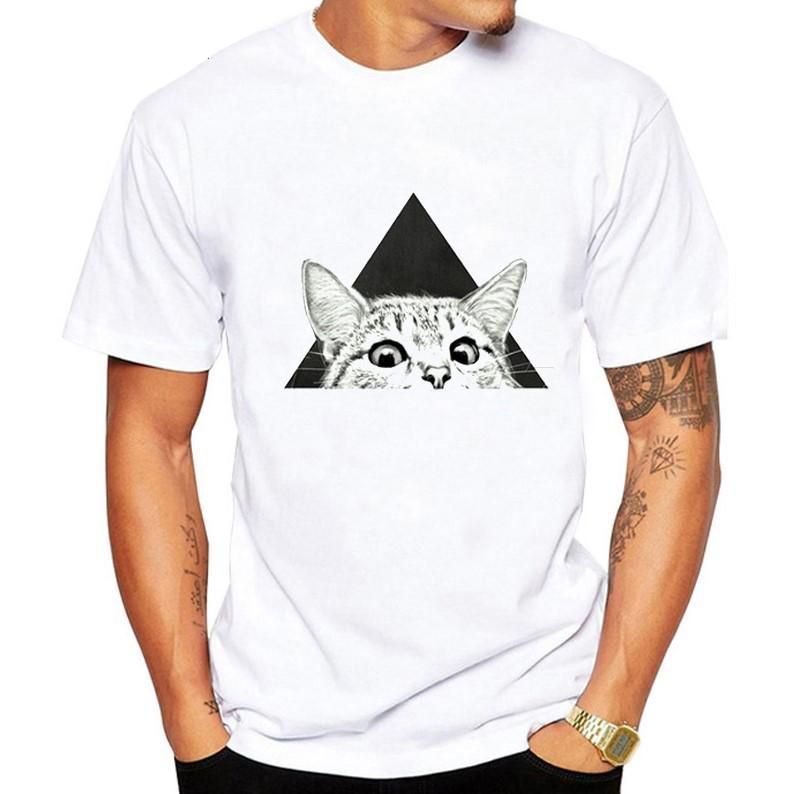 Hiipivä Kissan Painettu T-paita