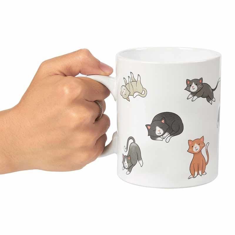 Hymiö Kissat Suunnittelevat Kahvimukin